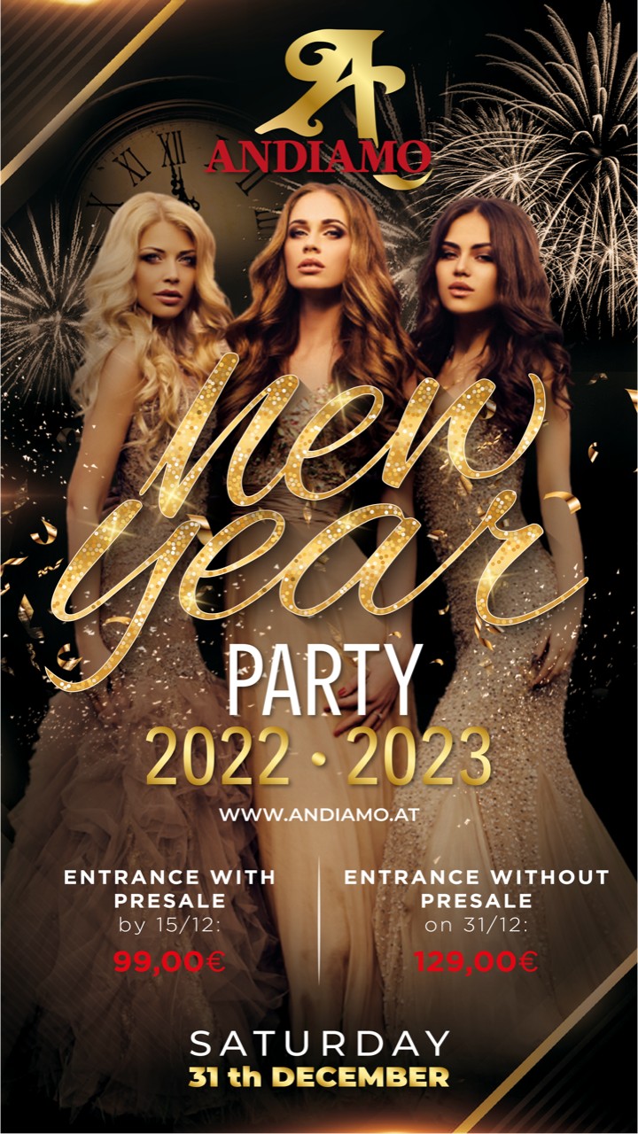 Silvester party 31 december 2022 Andiamo