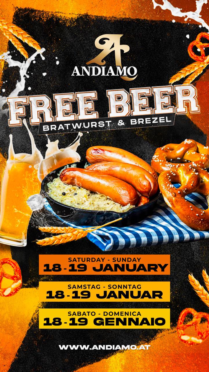 Free Beer – Bratwurst 🌭& Bretzel 🥨 – 18,19 Jan 2025