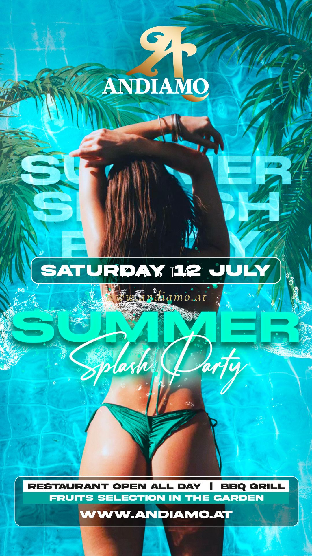 SPLASH PARTY – SAMSTAG, 12. JULI @ ANDIAMO VILLACH