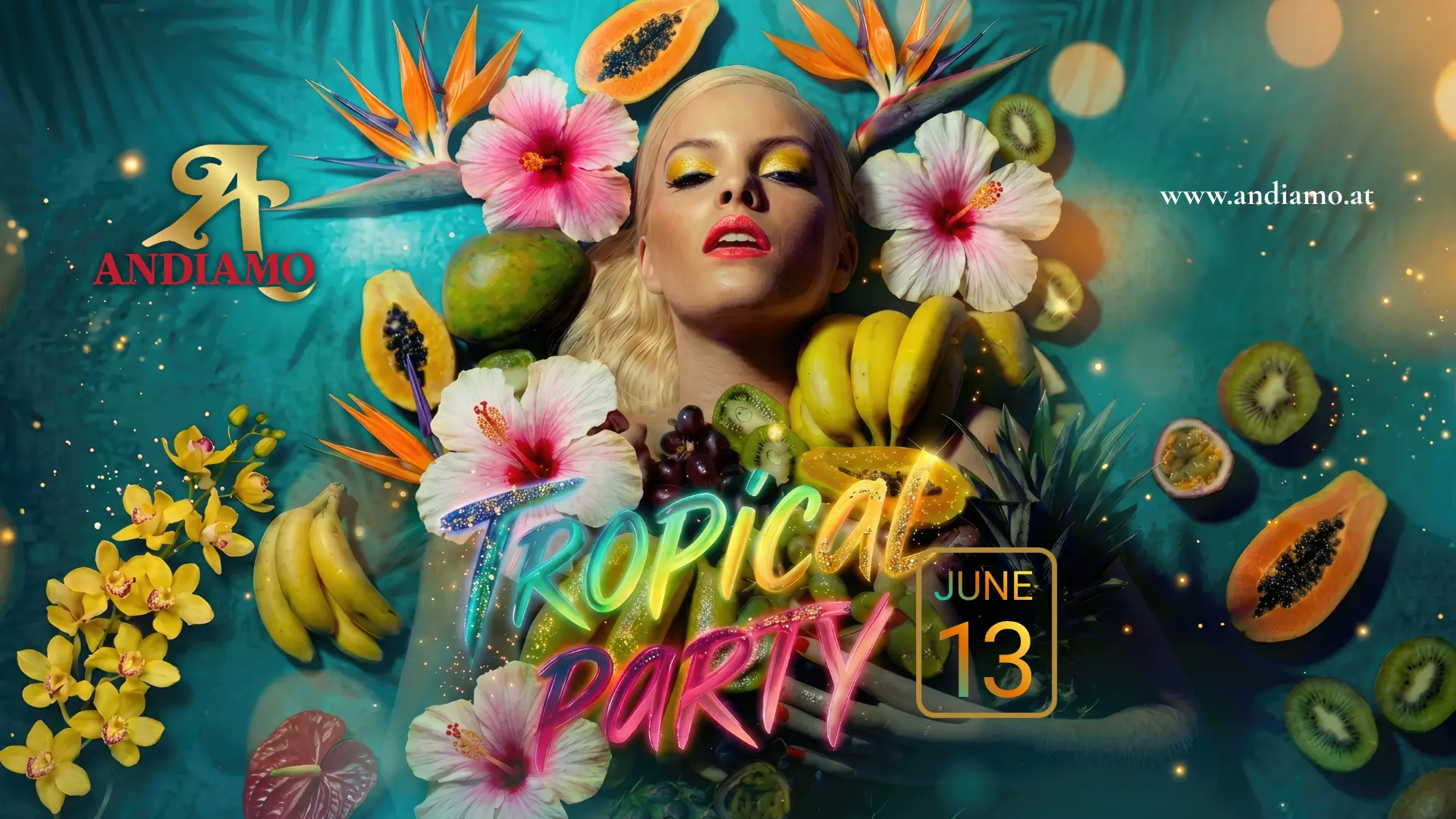 Tropical Party Andiamo Club Villach | Samstag, 13. Juni 2026